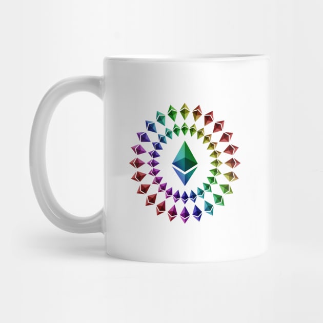 Ethereum – Circle Small Logo – Rainbow by felixbunny